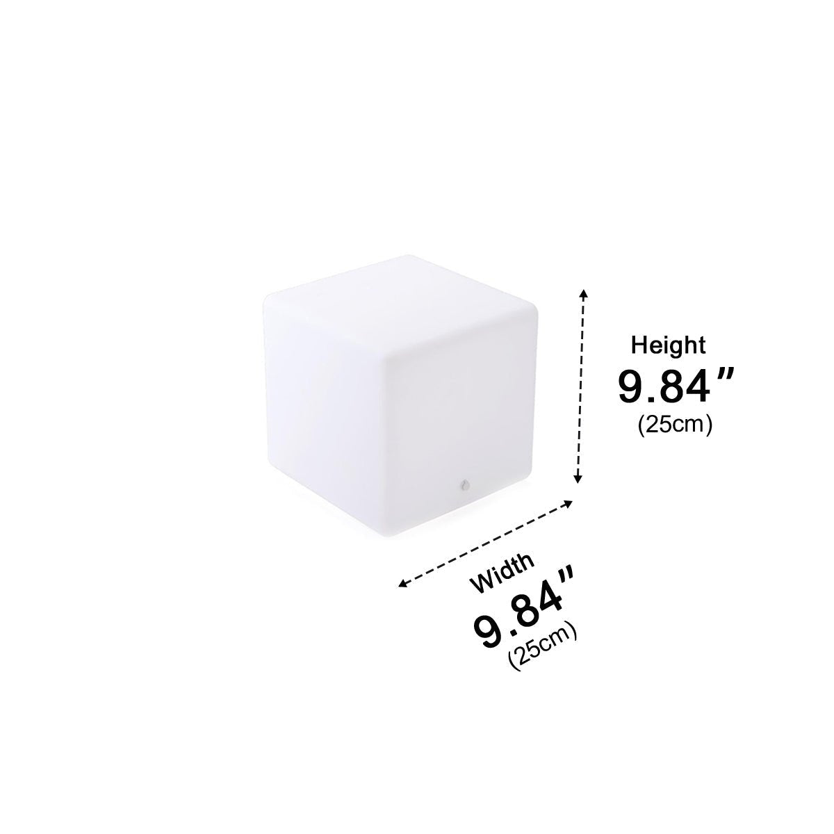 Cubix RGB Solar Outdoor Cube Floor Lamp