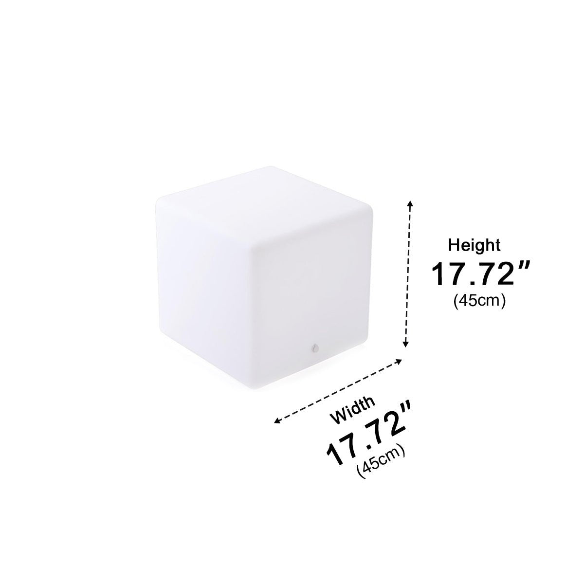 Cubix RGB Solar Outdoor Cube Floor Lamp