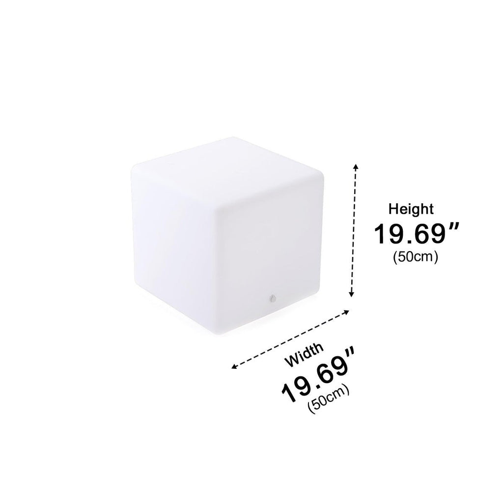 Cubix RGB Solar Outdoor Cube Floor Lamp