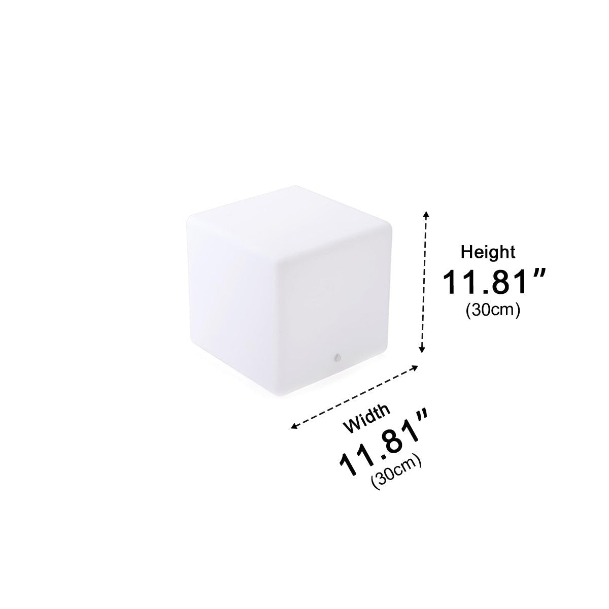 Cubix RGB Solar Outdoor Cube Floor Lamp