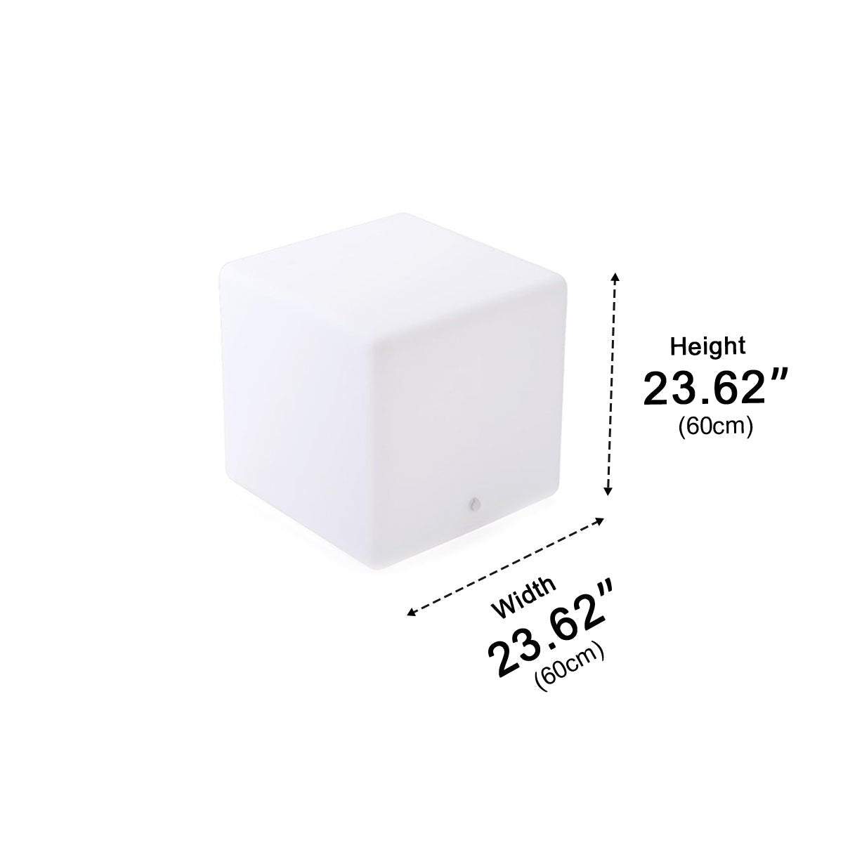 Cubix RGB Solar Outdoor Cube Floor Lamp
