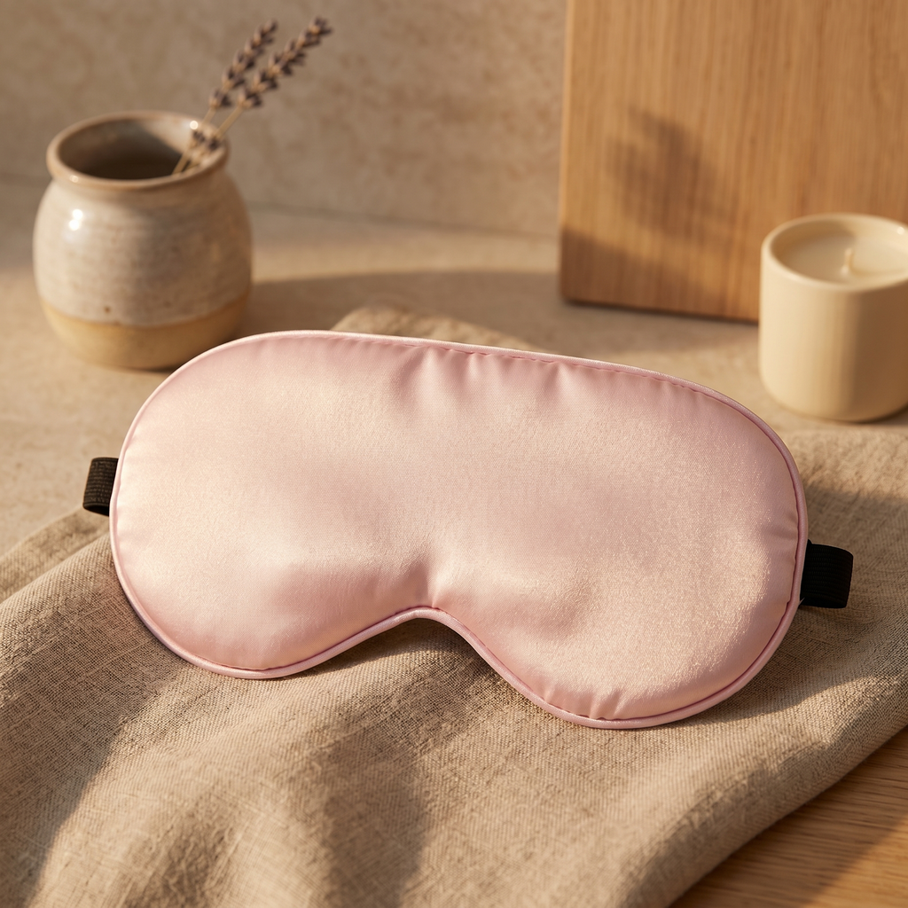 SilkVeil Blackout Silk Eye Mask