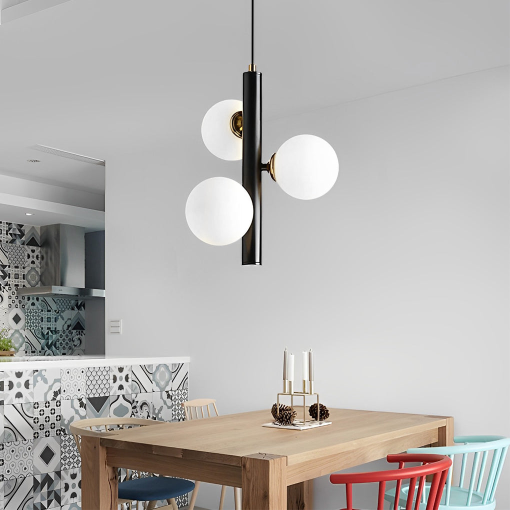 Trio Glass Ball Nordic Pendant Chandelier