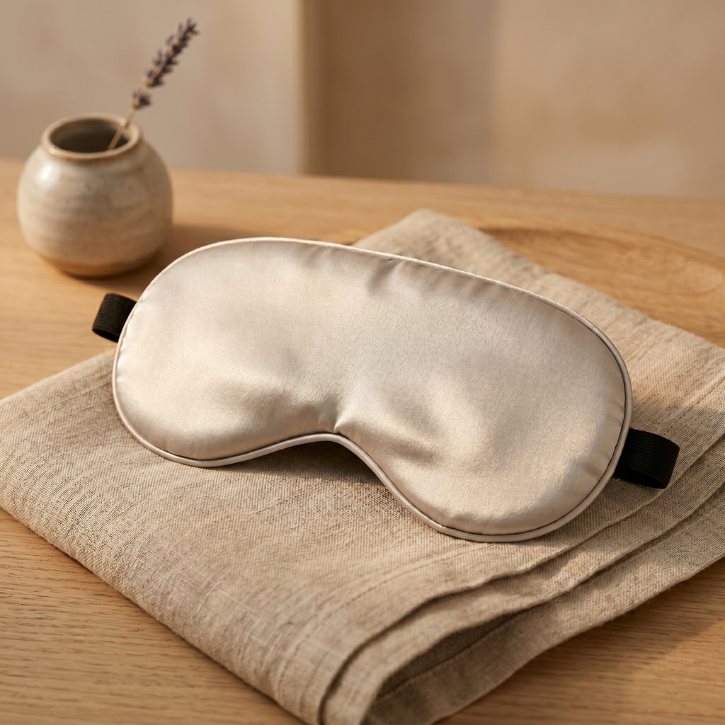SilkVeil Blackout Silk Eye Mask