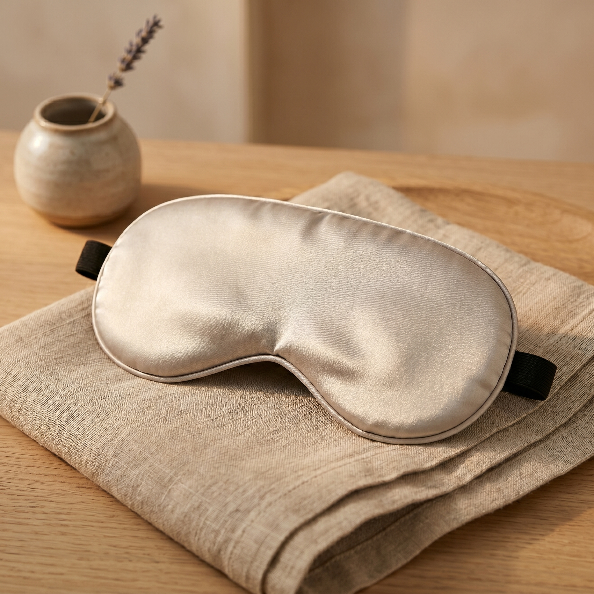 SilkVeil Blackout Silk Eye Mask