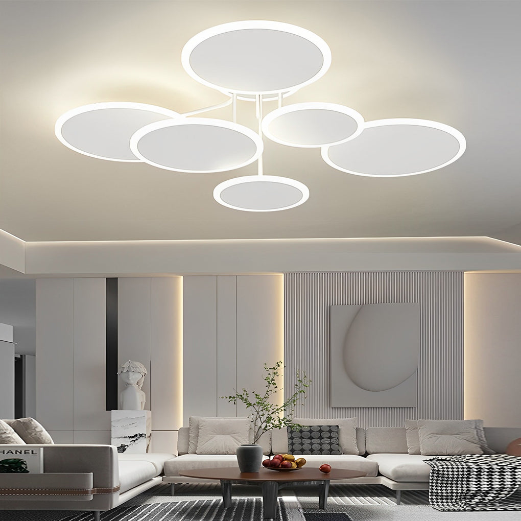 NordicRing 3-Step Dimming LED Semi-Flush Ceiling Light