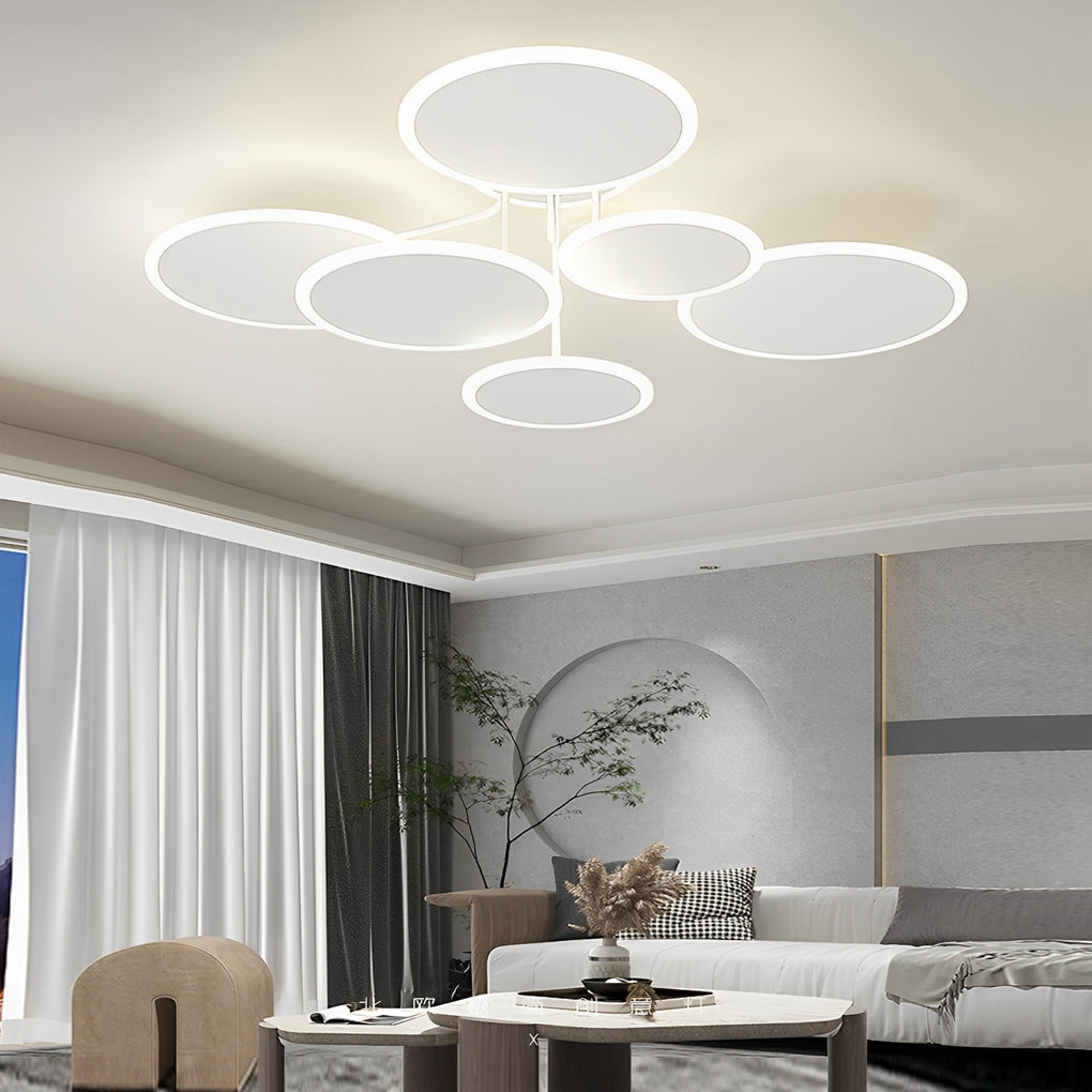 NordicRing 3-Step Dimming LED Semi-Flush Ceiling Light