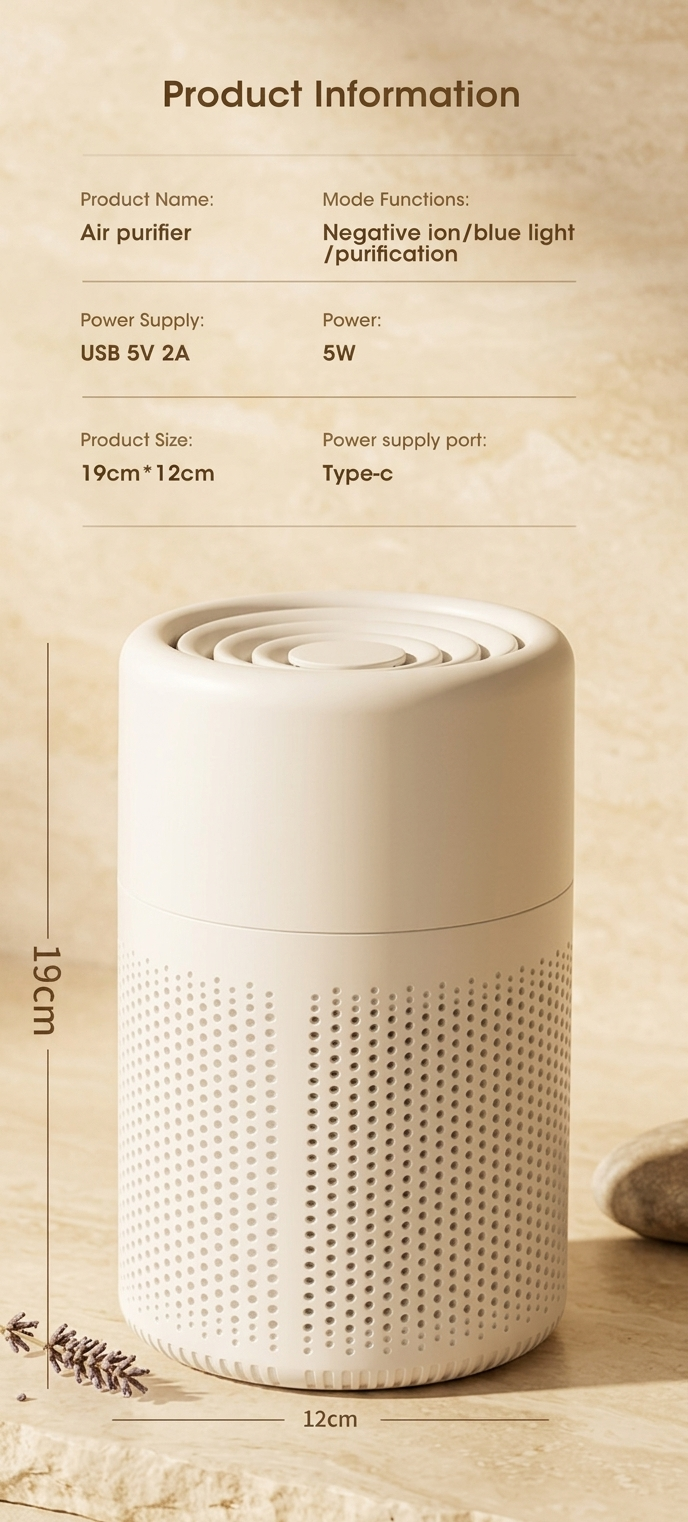 PureAir HEPA Desktop Air Purifier