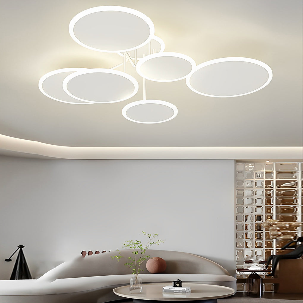 NordicRing 3-Step Dimming LED Semi-Flush Ceiling Light