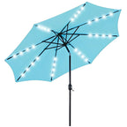 SolArc 9.5FT Solar LED Patio Umbrella with Tilt Adjustment