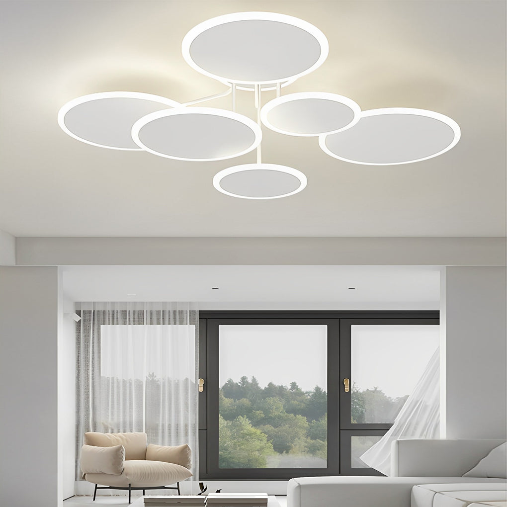NordicRing 3-Step Dimming LED Semi-Flush Ceiling Light