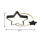 StarBeam Star Shape Dimmable LED Flush Mount Ceiling Light