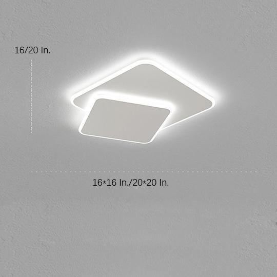 Quadra Square LED Flush Mount Ceiling Light