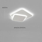 Quadra Square LED Flush Mount Ceiling Light