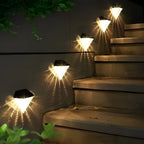 Facet Solar LED Diamond Wall Light (2-Pack)
