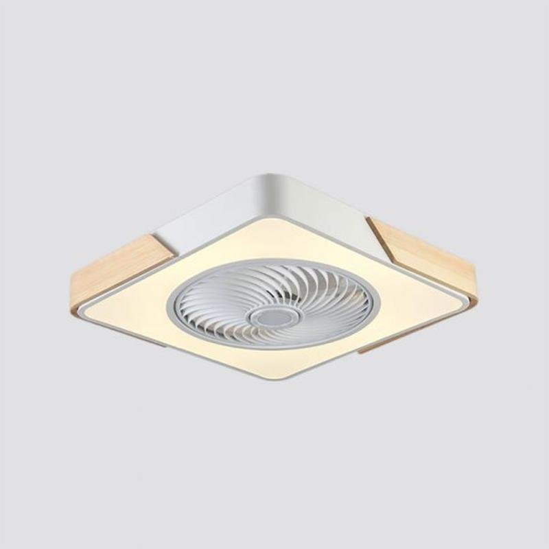 SilentFlow 21'' Bladeless LED Flush Mount Ceiling Fan Light