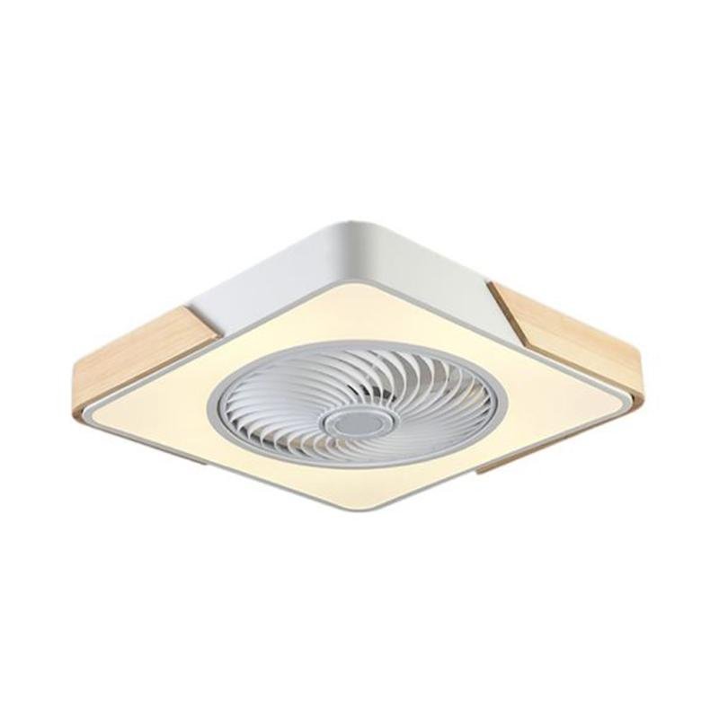SilentFlow 21'' Bladeless LED Flush Mount Ceiling Fan Light
