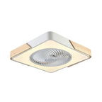 SilentFlow 21'' Bladeless LED Flush Mount Ceiling Fan Light