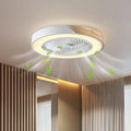 SilentFlow 21'' Bladeless LED Flush Mount Ceiling Fan Light