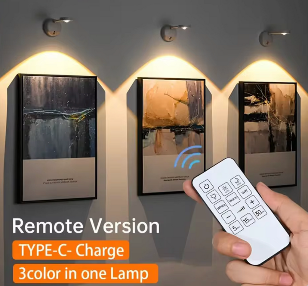 Glimmer 3-Pack USB Rechargeable Motion Sensor Wall Light