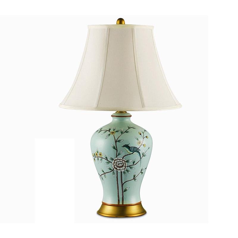 Songbird Porcelain Table Lamp, 23''