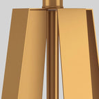 Axis 22" Brass Geometric Table Lamp