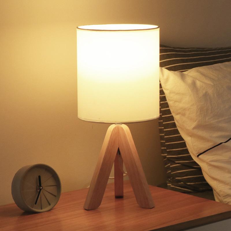 Woodgrain Nordic Tripod Table Lamp
