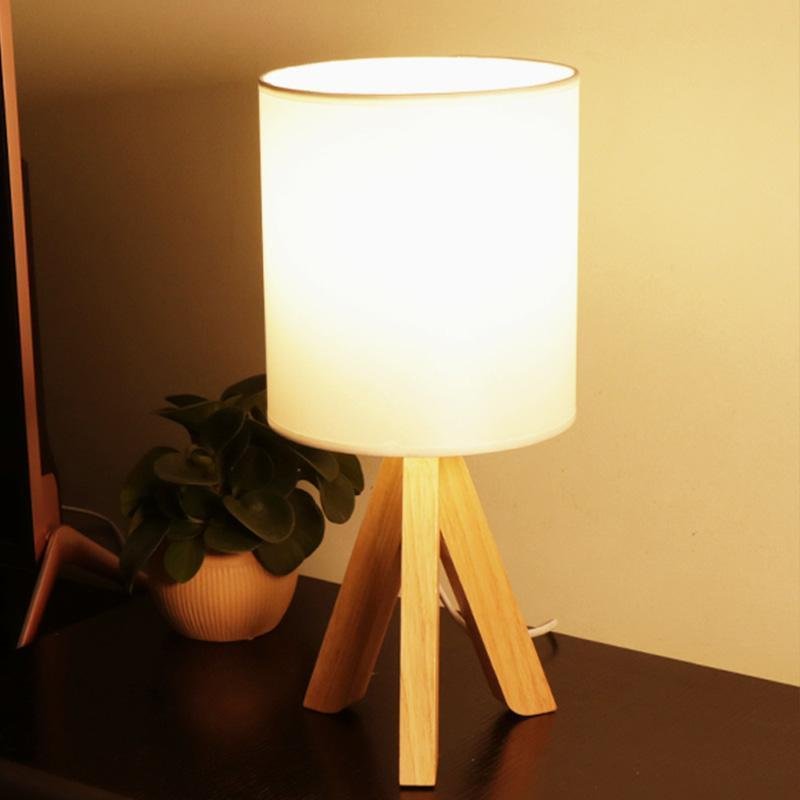 Woodgrain Nordic Tripod Table Lamp