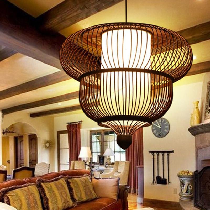 Marrakesh 2-Tier Bamboo Pendant Light