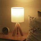 Woodgrain Nordic Tripod Table Lamp