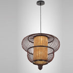 Marrakesh 2-Tier Bamboo Pendant Light