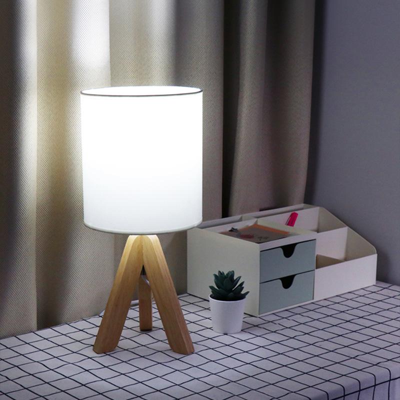 Woodgrain Nordic Tripod Table Lamp