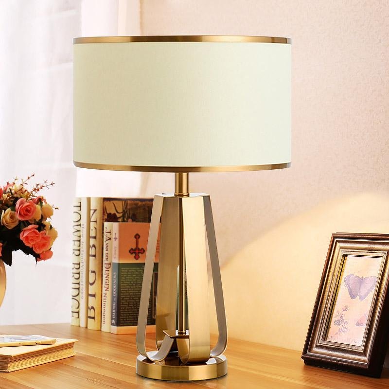 Axis 22" Brass Geometric Table Lamp