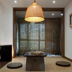 Savanna Bell-Shaped Rattan Pendant Light
