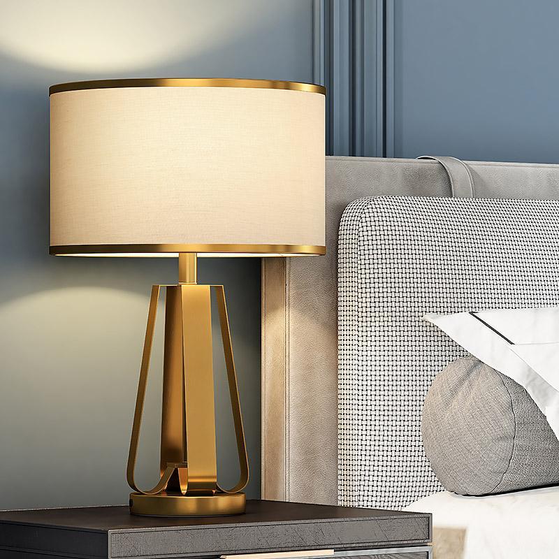 Axis 22" Brass Geometric Table Lamp