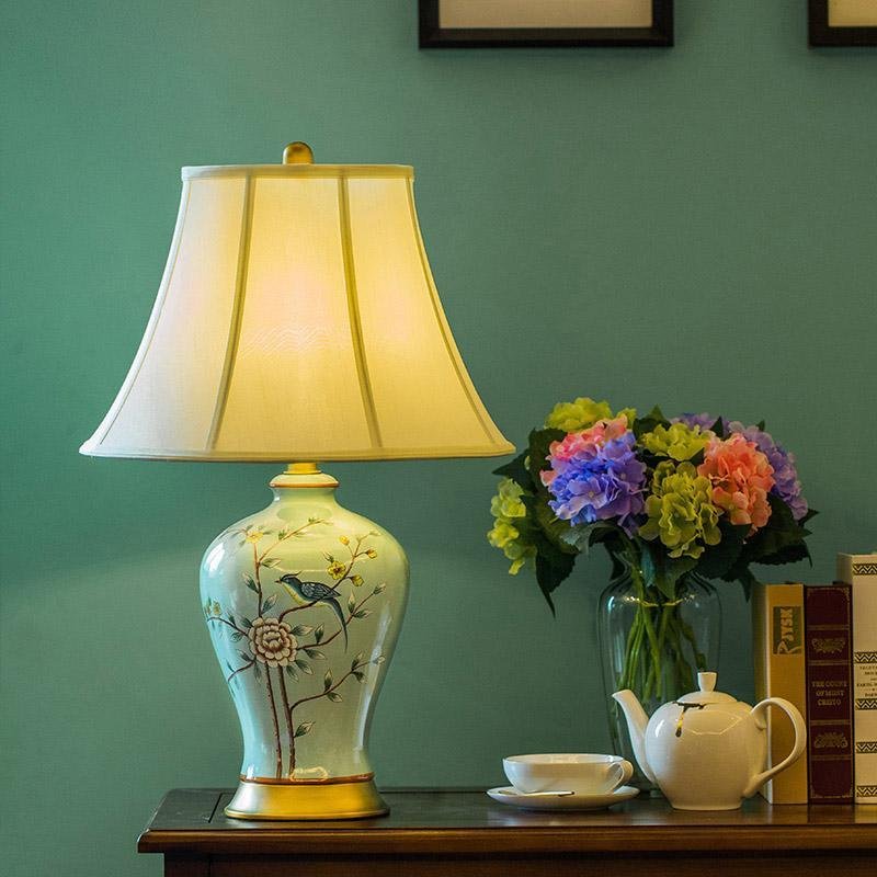 Songbird Porcelain Table Lamp, 23''