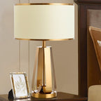 Axis 22" Brass Geometric Table Lamp