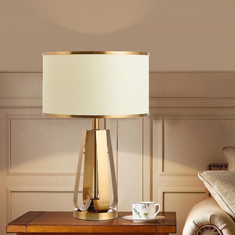 Axis 22" Brass Geometric Table Lamp