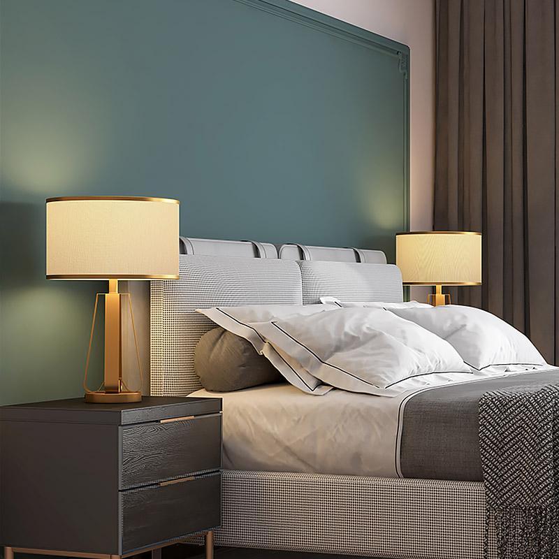 Axis 22" Brass Geometric Table Lamp