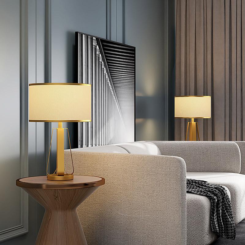 Axis 22" Brass Geometric Table Lamp