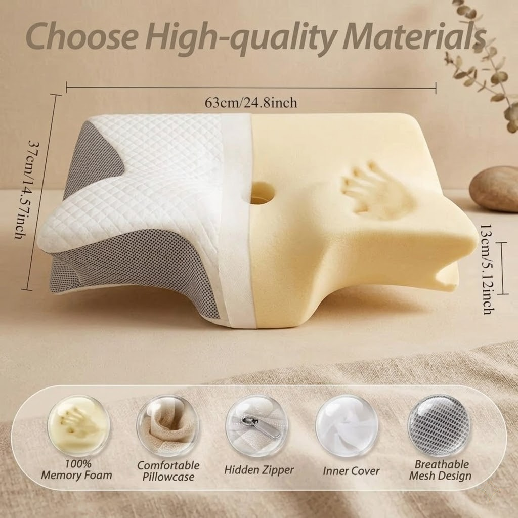 NeckEase Cervical Contour Pillow