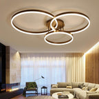 TriCircle Metal LED Flush Mount Ceiling Light