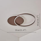 Corvelle 22'' Two-Ring LED Flush Mount Light