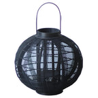 Emberglow Wood LED Candle Lantern Floor Lamp