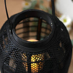 Emberglow Wood LED Candle Lantern Floor Lamp