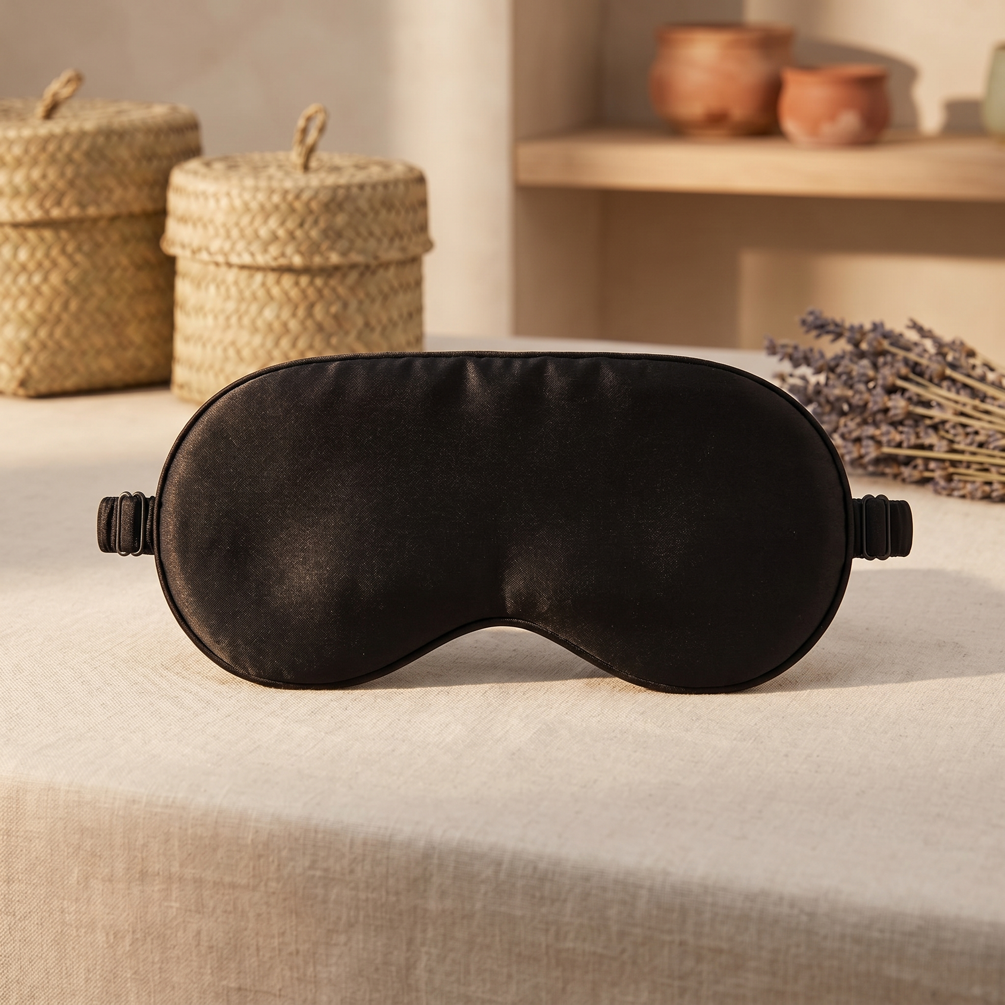 SilkVeil Blackout Silk Eye Mask