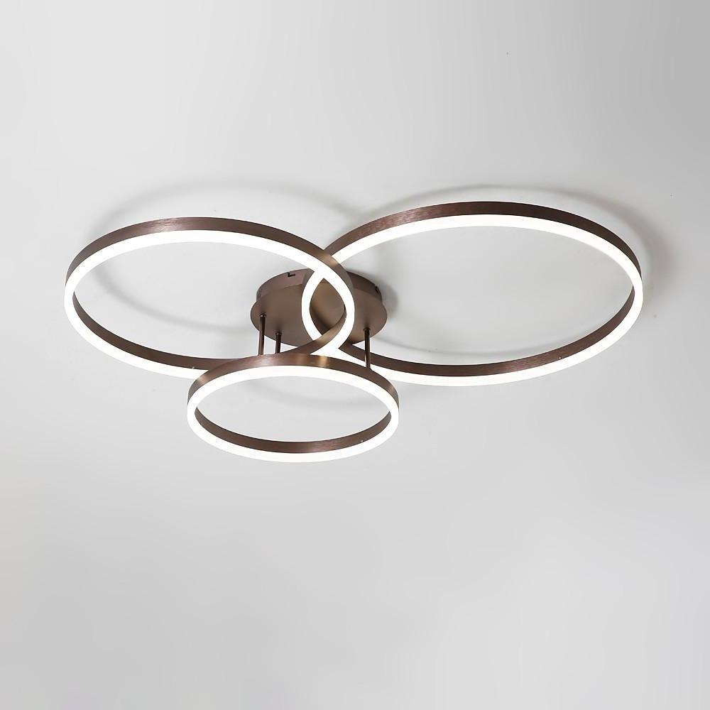TriCircle Metal LED Flush Mount Ceiling Light