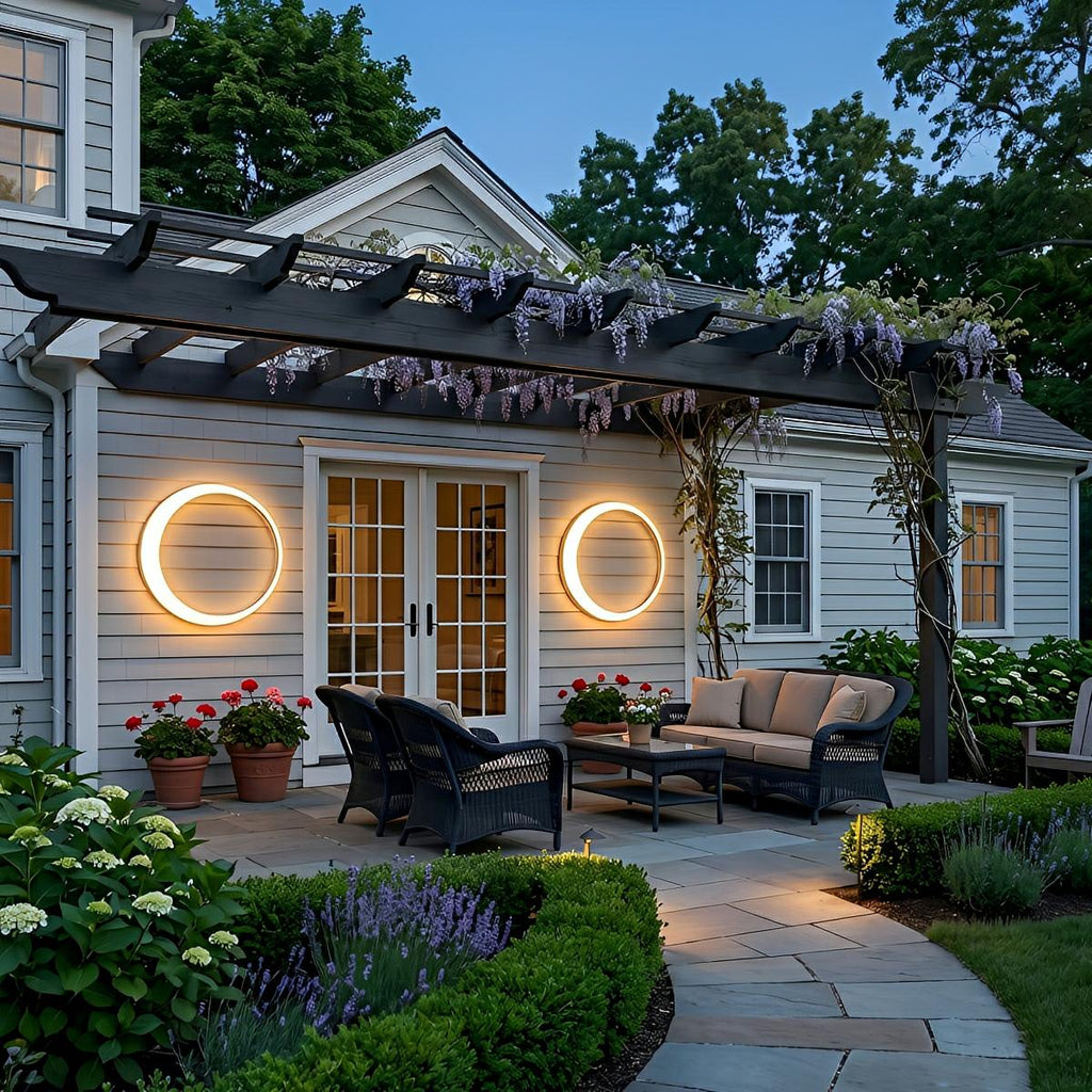 Lumina Circular Moon LED Waterproof Wall Light