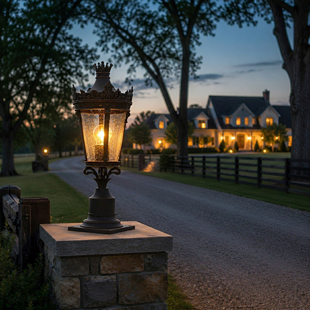 Belmont Vintage European Lantern Post Light