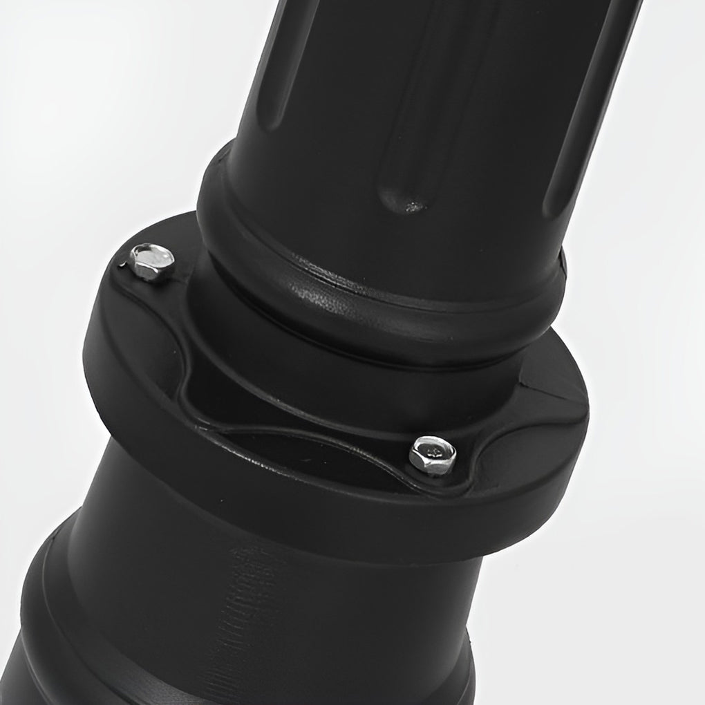 Duvane Twin-Head Black Outdoor Post Light